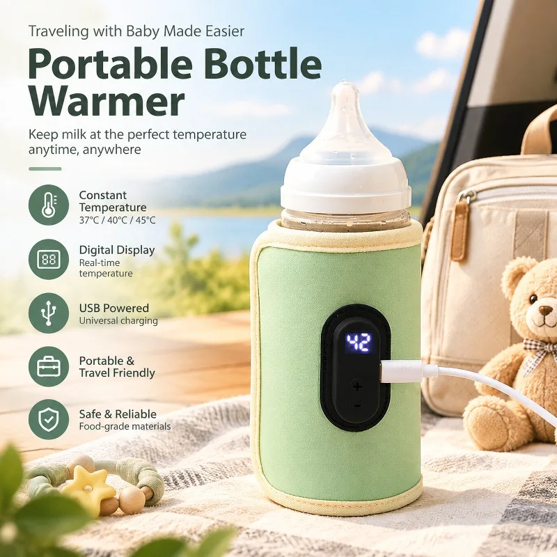 Baby Food Warmer - Taşınabilir USB'li Bebek Süt Isıtıcı Şişe