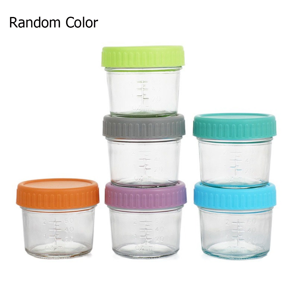 Baby Food Jars With Lids - 6 adet çok amaçlı cam bebek