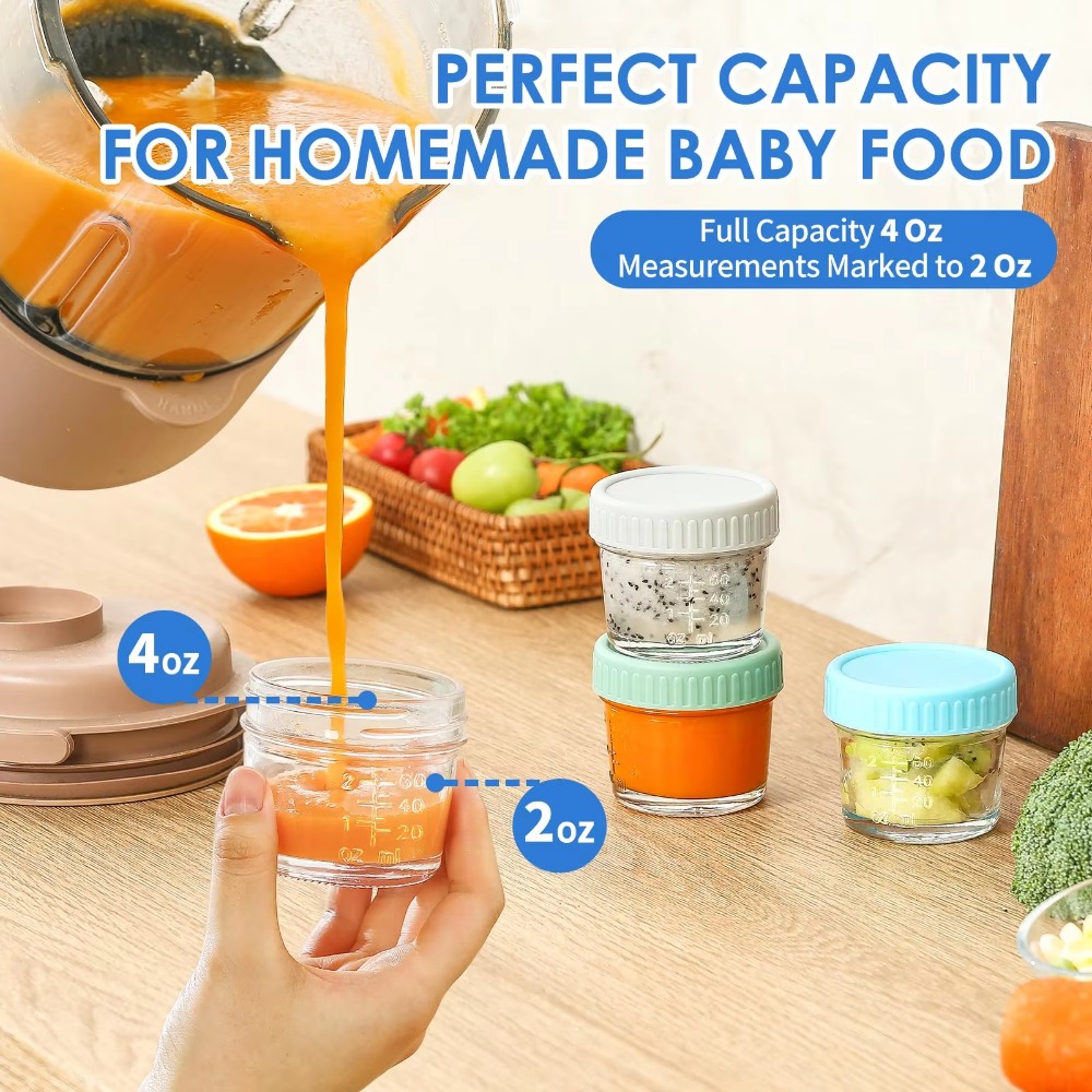 6 adet çok amaçlı cam bebek ma - Baby Food Jars With Lids incelemesi ve fiyatı